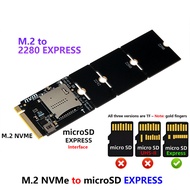 JMT Micro SD Express To M.2 NVME Adapter Card SDE7.2 Hard Drive Box Card Reading Writing Homolab