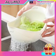 AL Rice Washer Drainer / Vegetable Fruit Basket / Cuci Beras / Container Basket / Kitchen Drainer Tool / Colander