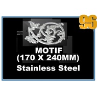 (F10) Stainless steel Gate Accessories (Motif)