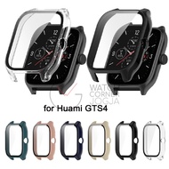 Bumper Protector Amazfit GTS 4 Hard PC Case Tempered Glass Screen