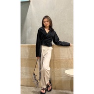 Tied Blazer / Women's Blazer / Korean Blazer / Strap Blazer