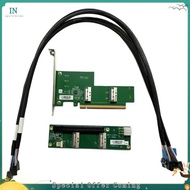 【bairddoro】PCIe 5.0 X16 to MCIO Expansion Adapter with Backplane Dual MCIO for EGPU for EGPU Discret
