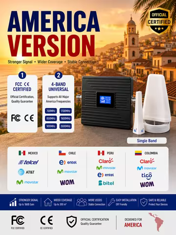 Real 5G 700MHz 700 B28 Band 28 N28 5G Latin Single Band Cellular Signal Amplifier Cellphone Repeater