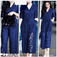 Dress Women Casual Dress Jumbo Baju Dress Women Fashion Muslim Jumpsuit Women Modern Modern Korean [Nevada KIMONO navy up SL] Jumpsuit Women navy Z9S9