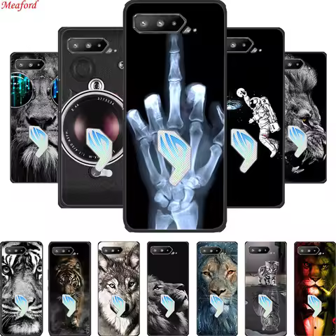 For Asus ROG Phone 5 Back Cover Case Black Bumper Coque Soft Silicone Phone Case For Asus ROG Phone 
