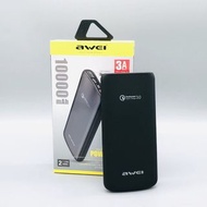 AWEI 10000mAh 快充外置充電器 充電寶 Power Bank P69K PD QC3.0 18W 快充版