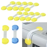 10Pc Drawer Safety  Lock Cupboard  Fridge Cabinet Plastic Lock Brain Game