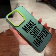 Make it happen shockproof hard acrylic plastic iphone case iphone 6 7 8 plus x xr xs 11 12 13 14 pro