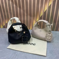 Ready Stock GANNI Niche Luxury Lunch Box Pumpkin Bag For Women Multi-Way Handheld Single Shoulder Cr