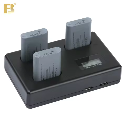 FB NP-BX1 Battery Charger 3 Slot Dual USB Port for Sony ZV1 RX100 RX1R WX350 HX50 M7 M6 M5 M4 M3 M2 