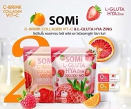 น้ำชงซ้อจอย  Somi C Brink Collagen Vit- C น้ำชงโซมิ วิตซีพลัส / L-Gluta HAY  น้ำชงโซ มิแอลกลูต้า   (