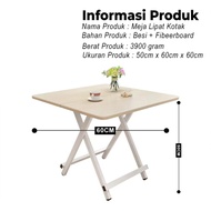 Meja Lipat Kayu Persegi / Meja Lipat / Meja Lipat Portable / Meja