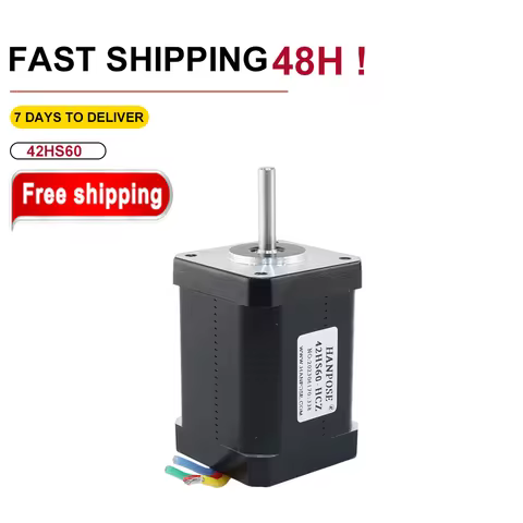 1.8 Degree 42HS60-HCZ 4 Leads Nema 17 Stepper Motor 2 Phase 42HS60 1.7A Torque 0.7N.m For CNC Laser