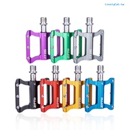 [LovelyCat]1Pair ZTTO Universal Colorful Bike Pedals Aluminum Alloy Bicycle Flat Platform for Folding Mountain Road Bikes
