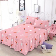 【ready stock】Princess Style Bed skirt/Washed Cotton Bedsheet/COTTON CADAR BEDSHEET ONLY KUN CADAR MU