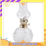【W】Indoor Oil Lamp,Classic Oil Lamp with Clear Glass Lampshade,Home Church Supplies