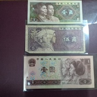 3 lembar uang China lama