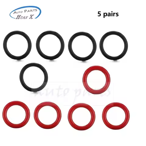 5pairs 91370-SV4-000 91345-RDA-A01 Power Steering Pump O-Ring Rubber O-Ring for Honda Accord Civic O