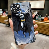 Batman Art 9 design Tempered Glass Phone Case Cover For iphone XR XS MAX 11 12 13 14 15 16e 16 Pro M