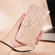 Phone Case For Realme C C100 C100i C100x i x 4G 5G 2026 Casing Wave Point Leather Hanging Rope Card 