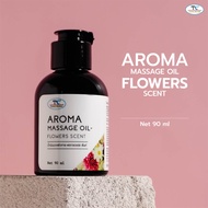 ไทยครีม thaicream aroma massage oil flowers scent น้ำมันนวดตัว สปา อโรม่า spa ออยทาผิว  กลิ่นหอม ดอกไม้