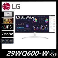 LG 29WQ600-W 29" ULTRAWIDE IPS FHD 100HZ 5MS FREESYNC HDR10 GAMING MONITOR