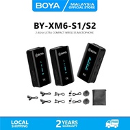 BOYA BY-XM6 S1/BY XM6 S2 Ultra-Compact Wireless Noise Cancellation Microphone