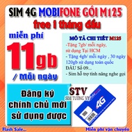 Sim 4G 5G Mobifone M125 free tháng đầu tiên .FREESHIP - CHƯA KÍCH HOẠT