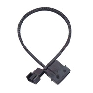 4 Pin Molex to 4 Pin PMW PC Case Fan Power Adapter Cable, 3 Pin / 4 Pin to Molex Computer Cooler Coo