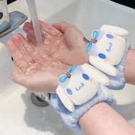 Cartoon Wash Face Wrist Band Cute Sanrio Flannel Wash Moisture-proof Sleeve Wrist Guard Waterproof Cuff Wrist Band