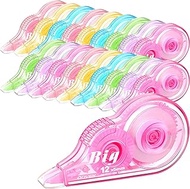Yexiya 18 Pcs Correction Tape, Colorful Original Correction Tape White Wide Tape Wipe out Easy to Us