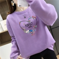 [AMYGO] Sweatshirt Woman Oversized Sweatshirts Women Plus Size Blaus Baju Perempuan Ladies Blouse Women Wanita Lengan Panjang