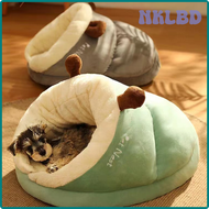 NKLBD MADDEN Warm Small Dog Kennel Bed Breathable Dog House Cute Slippers Shaped Dog Bed Cat Sleep Bag Foldable Washable Pet House HSRHE
