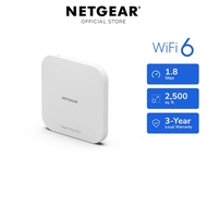 NETGEAR WAX610 Cloud Managed Wireless Access Point - WiFi 6 Dual-Band AX1800