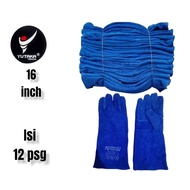 Yutaka 16 INCH BLUE WELDING GLOVES 1 dozen YUTAKA 16 INCH BLUE WELDING GLOVES 1 dozen YUTAKA 16 INCH