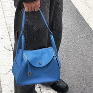 ✨Hermes 愛馬仕 Lindy 26 牛仔藍 99新