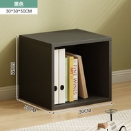 ตู้หนังสือสีดำ Black Wall-Mounted Living Room Display Cabinet ตู้เก็บของแบบเสริมพื้นที่ ตู้หนังสือขน