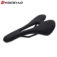KOCEVLO 3D Printed Saddle Carbon Fiber Bicycle Saddle Road MTB Saddle Bike Seat Cushion Bike Saddle