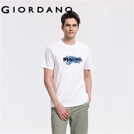 GIORDANO MEN [Beau Monde] Men's Cotton Short Sleeve Print Tee 0 13096299S-3Xl Size S-3Xl