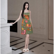 KATUN Ilook | [Pre-Order] Hunna Midi Daily Dress Mini Cotton Dress with Sleeveless Sleeves, Fauna Ca