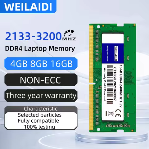 Memoria Ram DDR4 16GB 4GB 8GB 3200 2133 2400 2666MHz Laptop Memory RAM PC4-25600 21300 19200 17000 S