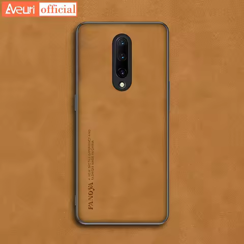 Luxury Leather Case For OnePlus 7T 7 8 Pro 8T Cover Matte Silicone Phone Case For OnePlus 6 6T 7Pro 