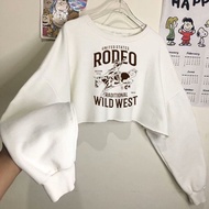 Ladys - RODEO FLEECE CROP SWEATER