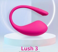 LCS™- [Free Lube and Discreet Packaging] LOVENSE Lush 3 Bullet Vibrator, Wearable Bluetooth Stimulator for Female Adult , Mini Egg Style for Women Vibrating Ball, Small Pink Remote Control Vibrating Machine Sex Toy for Woman