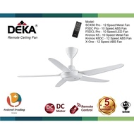 DEKA Remote Ceiling Fan K5 K6DC SCX56 X-ONE F5DC F5DC LED Pro 10/12 Speed 56" Kipas Siling Kawalan J