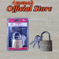 Yellow iron press padlock Iron suitcase padlock