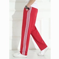 3 Bar Pants Long Pants Men Straight Leg Casual Pants, Men's Hoodie Pants, Three Bar Sports Pants, Me