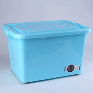 ขนาดใหญ่ ไซส์ L กล่องเก็บของ กล่องพลาสติกมีล้อ กล่องเก็บของมีฝาปิด กล่องเก็บของพลาสติก กล่องอเนกประสงค์ ลังใส่ของ กล่อง