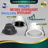 PHILIPS LED Downlight DL260 7W 11W & Spotlight SL260 7.5W Recessed Downlight Eyeball Ceiling Light L
