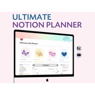 Notion Template - Notion Life Planner, All-in-One Template, Notion Dashboard, Ultimate Notion Calend